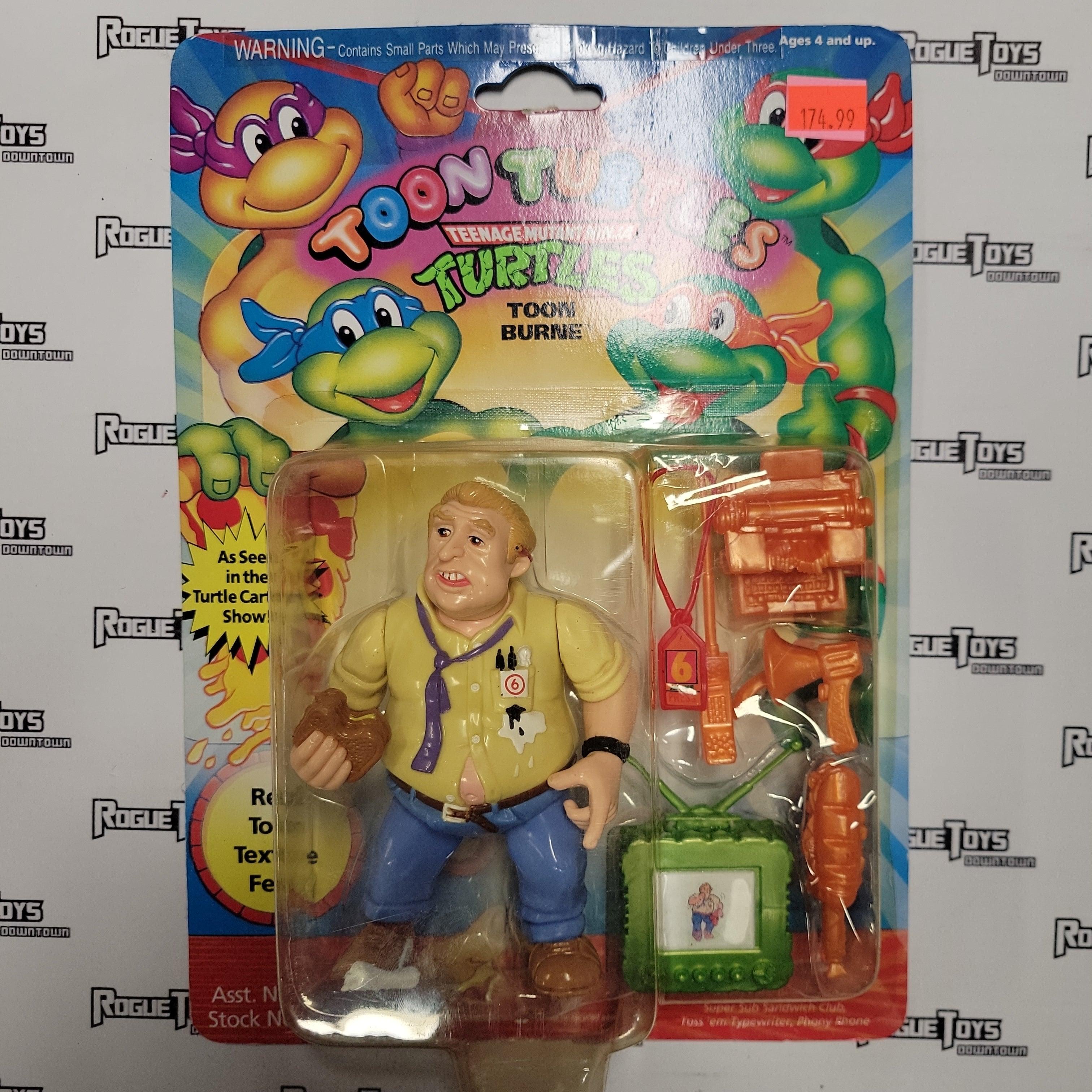 PLAYMATES Vintage TMNT, 1992, Toon Turtles, Toon Burne - Rogue Toys