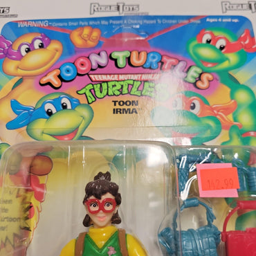 PLAYMATES Vintage TMNT, 1992, Toon Turtles, Toon Irma - Rogue Toys