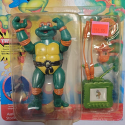 PLAYMATES Vintage TMNT, 1992, Toon Turtles, Toon Mike - Rogue Toys