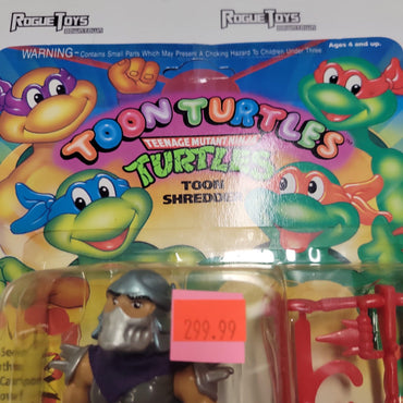 PLAYMATES Vintage TMNT, 1992, Toon Turtles, Toon Shredder