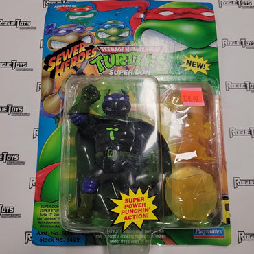PLAYMATES Vintage TMNT, 1993, Sewer Heroes, Super Don - Rogue Toys