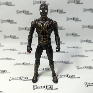 Hasbro Marvel Legends Series Black & Gold Suit Spider-Man Customized (Armadillo BAF Wave) - Rogue Toys