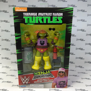 Playmates Teenage Mutant Ninja Turtles WWE Ninja Superstars Michelangelo as "Macho Man" Randy Savage - Rogue Toys