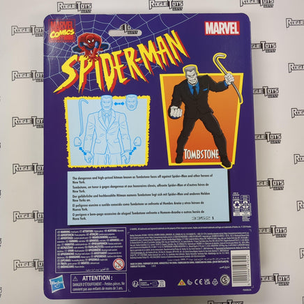 HASBRO Retro Spider-Man Marvel Legends Tombstone - Rogue Toys