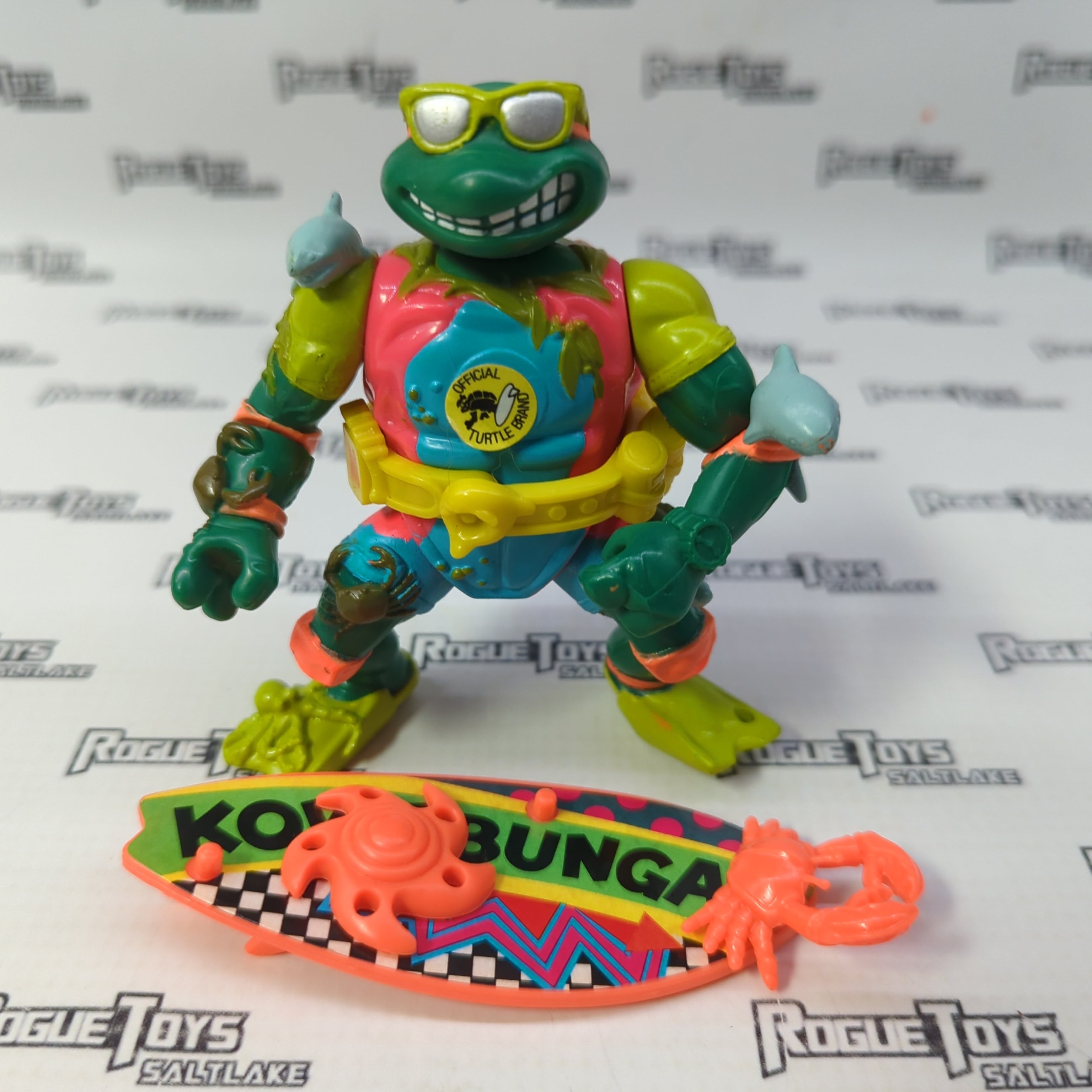 Playmates Vintage Teenage Mutant Ninja Turtles Sewer Surfin' Mike