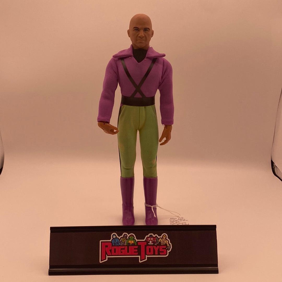 Mego 1978 Vintage & Rare Superman Villain 12” Doll Lex Luthor (Knee Pins Replaced, Uniform Leg Discoloration) - Rogue Toys