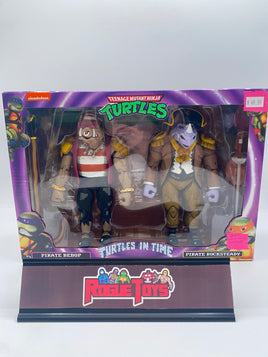 NECA Teenage Mutant Ninja Turtles Turtles in Time Pirate Bebop & Pirate Rocksteady (Open, Complete)