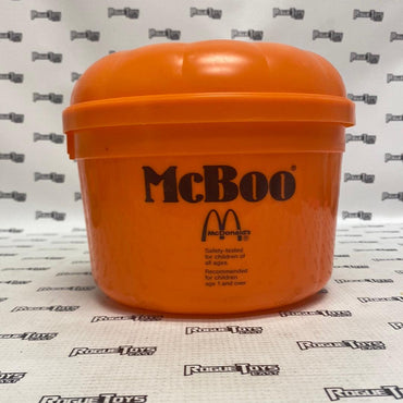 McDonalds 1986 McBoo Halloween Bucket (Orange) - Rogue Toys
