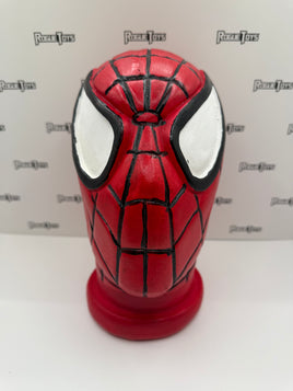 Ceramic Hand-Painted Marvel Spider-Man Head Bank (Red Base)