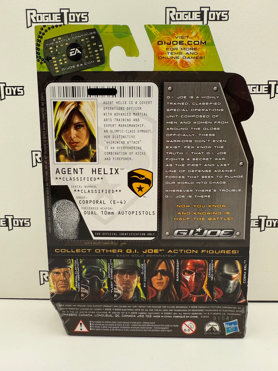 Hasbro G.I. Joe The Rise of Cobra Agent Helix (Covert Operations ...