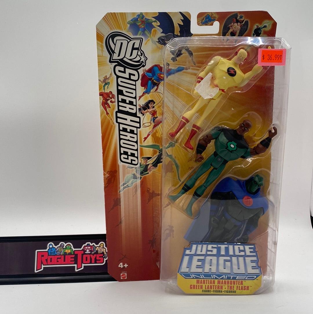 Mattel DC Super Heroes Justice League Unlimited Martian Manhunter | Green Lantern | The Flash - Rogue Toys