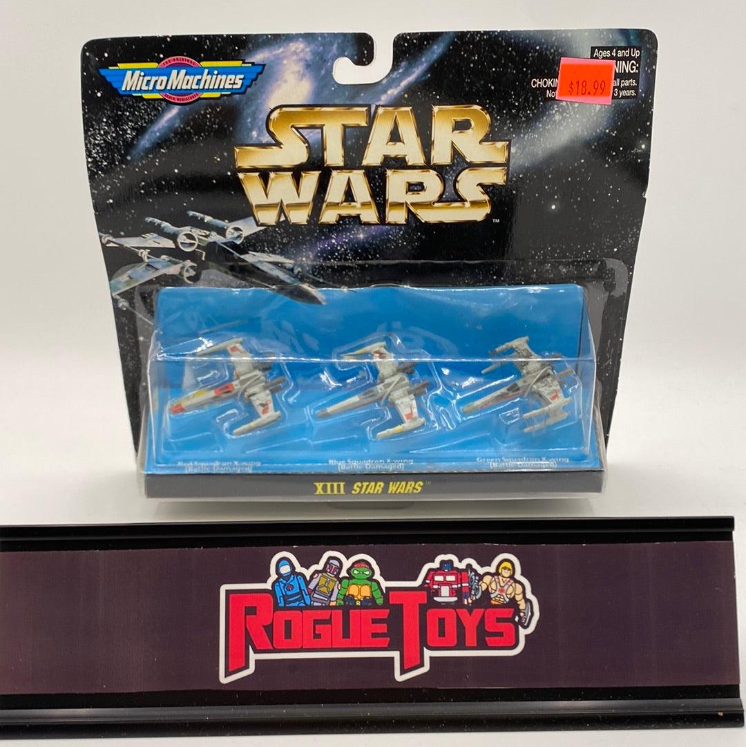 Galoob Micro Machines Star Wars XIII Star Wars Red Squadron X-Wing (Battle-Damaged) | Blue Squadron X-Wing (Battle-Damaged) | Green Squadron X-Wing (Battle Damaged)