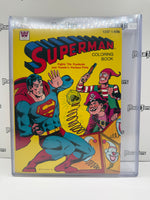 Whitman DC Comics Superman Coloring Book “Superman Fights The Prankster and Puzzler’s Perilous Plots”