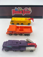 Hasbro 1990 Transformers Vintage G1 Micromaster Combiner Construction Squad (Incomplete, Missing Crane Arm)