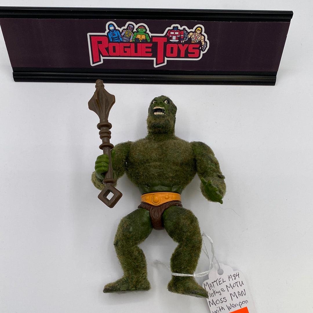 Mattel 1984 Vintage Masters of the Universe Moss Man with Weapon