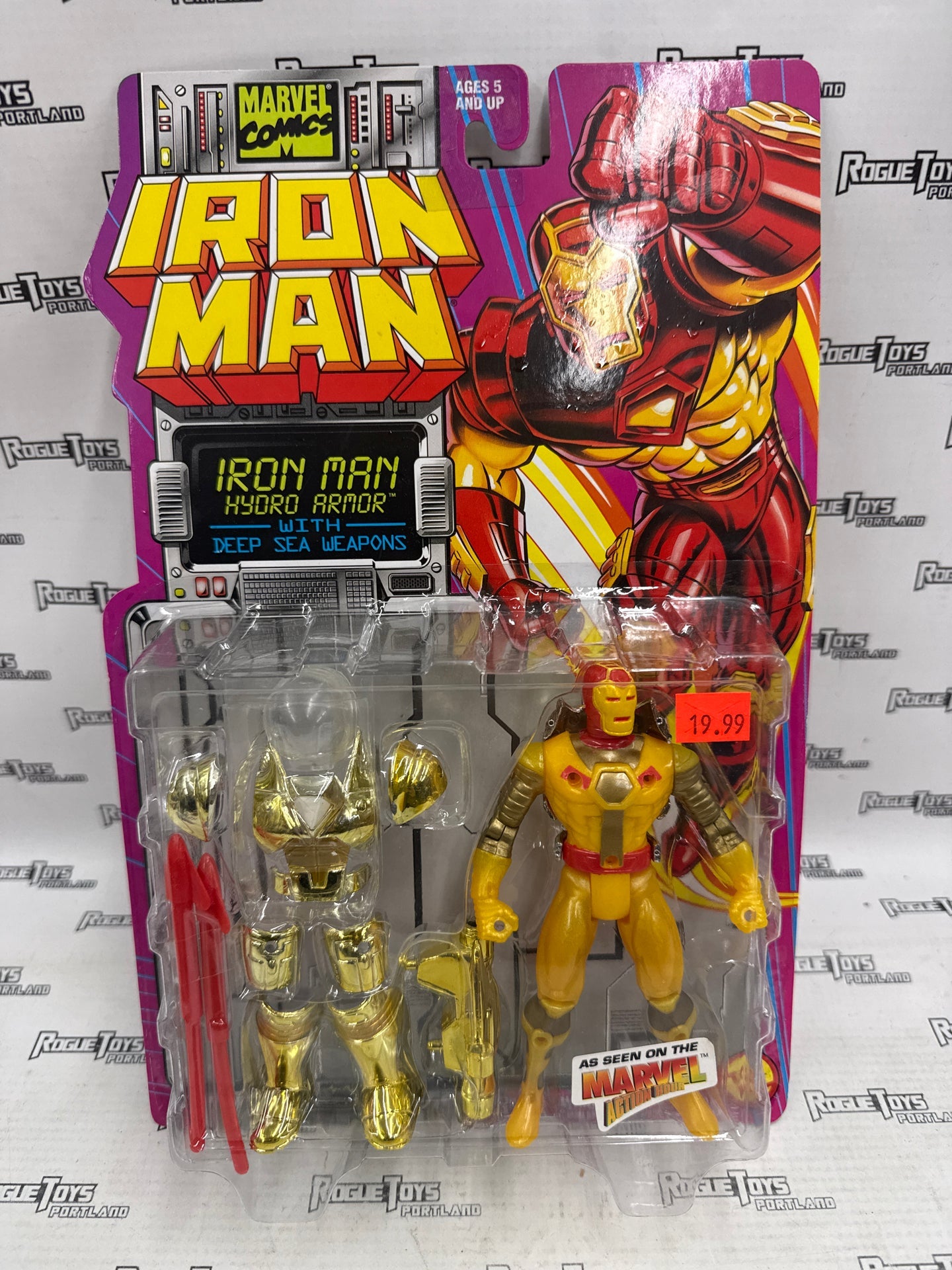 Toy Biz Iron Man Hydro Armor with deep sea weapons| Rogue Toys