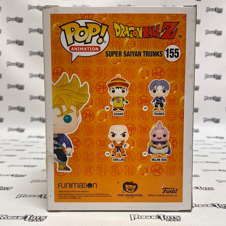 Funko pop! animation dragon ball z super saiyan trunks (funko 2016 new york  comic con limited edition)