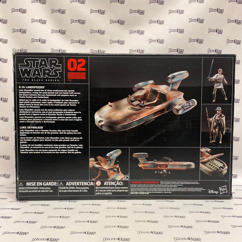 Hasbro Star Wars The Black Series Luke Skywalker’s X-34 Landspeeder & Luke Skywalker - Rogue Toys