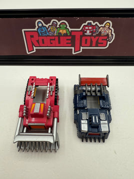 Galoob Micro Machines Highway Warriors Dirty Dozer & Savage Semi