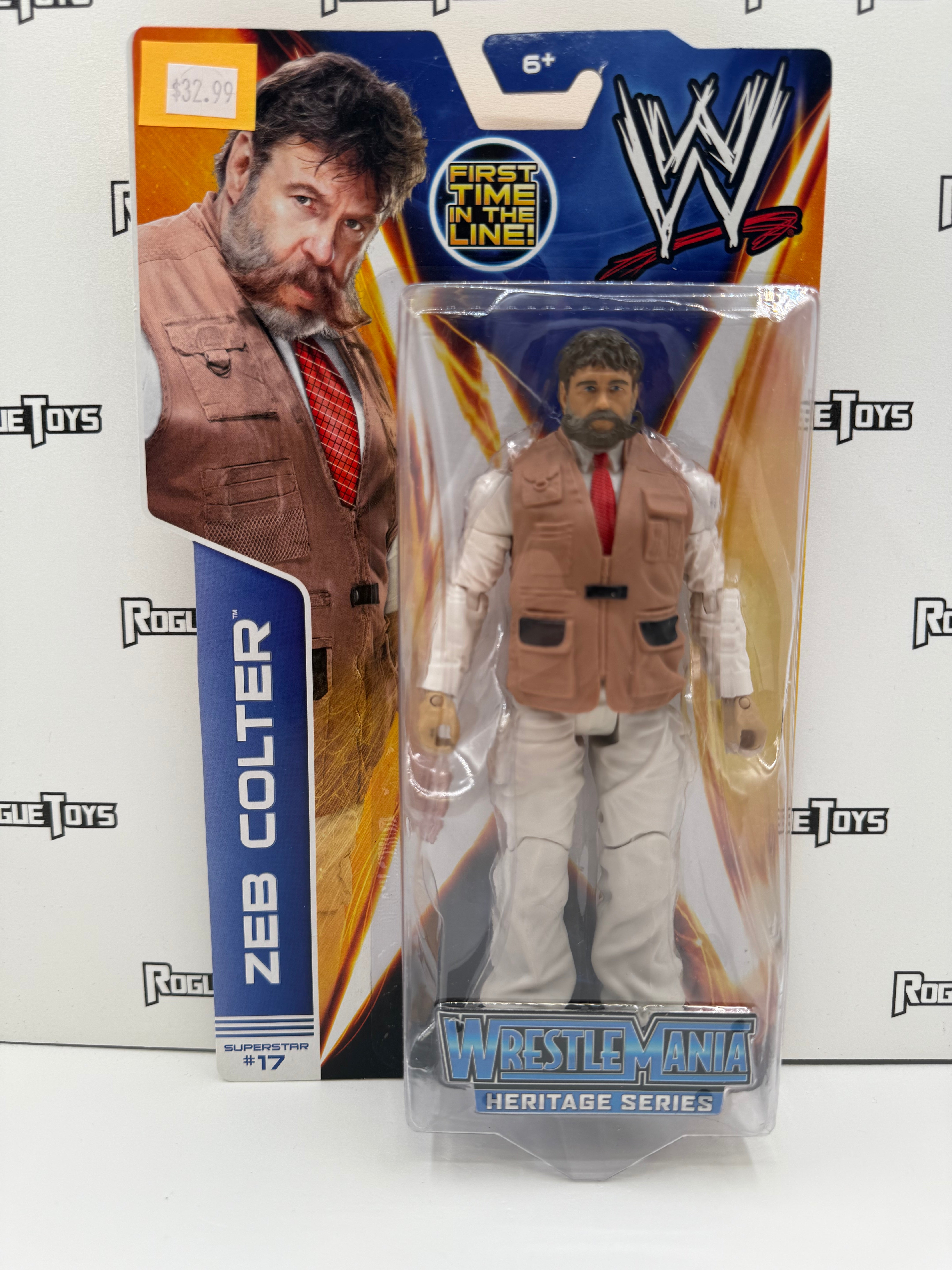 スポーツ選手 wwe series type1 Mattel WWE Basic Series 37 #17 Zeb Colter (WrestleMania Heritage