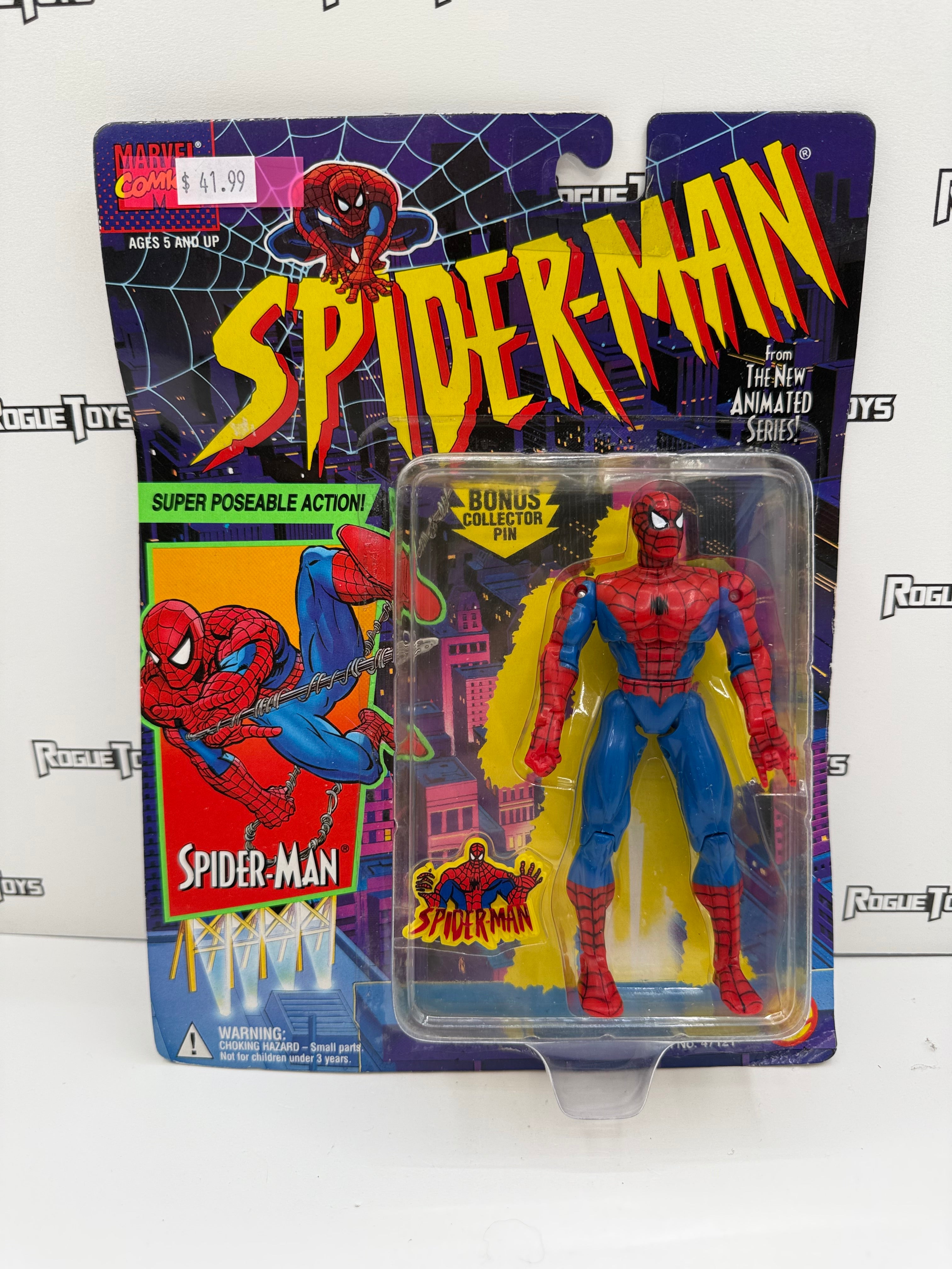 ToyBiz Marvel Comics Spider-Man Animated Series Spider-Man| Rogue Toys