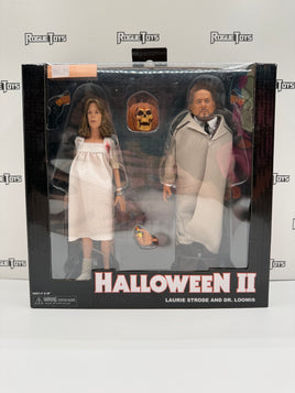 NECA Reel Toys Halloween II Laurie Strode and Dr. Loomis