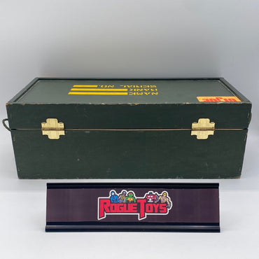 Hasbro Vintage 1960s GI Joe Footlocker Yellow Lettering Variant with Original Tray and Loaded with Vintage GI Joe and GI-Joe Like Clothing and Accessories from the 1960s/70s