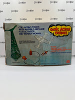 MEGO Comic Action Heroes Collapsing Tower with Invisible Airplane Plus Activator and Wonder Woman
