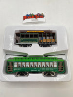 2 Classic Streetcars HO Scale Desire Street Trolley & San Francisco Cable Car