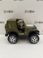 Buddy L Army Jeep w/ Cannon & Figure