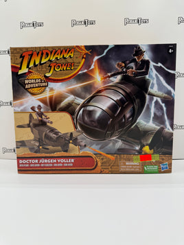 Hasbro Indiana Jones Worlds of Adventure Doctor Jürgen Voller with Plane