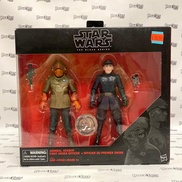 Hasbro Star Wars The Black Series 2-Pack / Admiral Ackbar / First Order Officer (Toys “R” Us Exclusive)