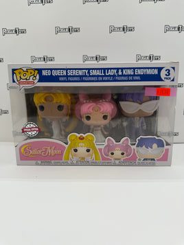 Funko POP! Animation Sailor Moon Neo Queen Serenity, Small Lady, & King Endymion (Special Edition)