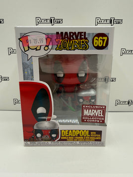 Funko POP! Marvel Zombies Deadpool with Headpool (Marvel Collector Corps Exclusive)