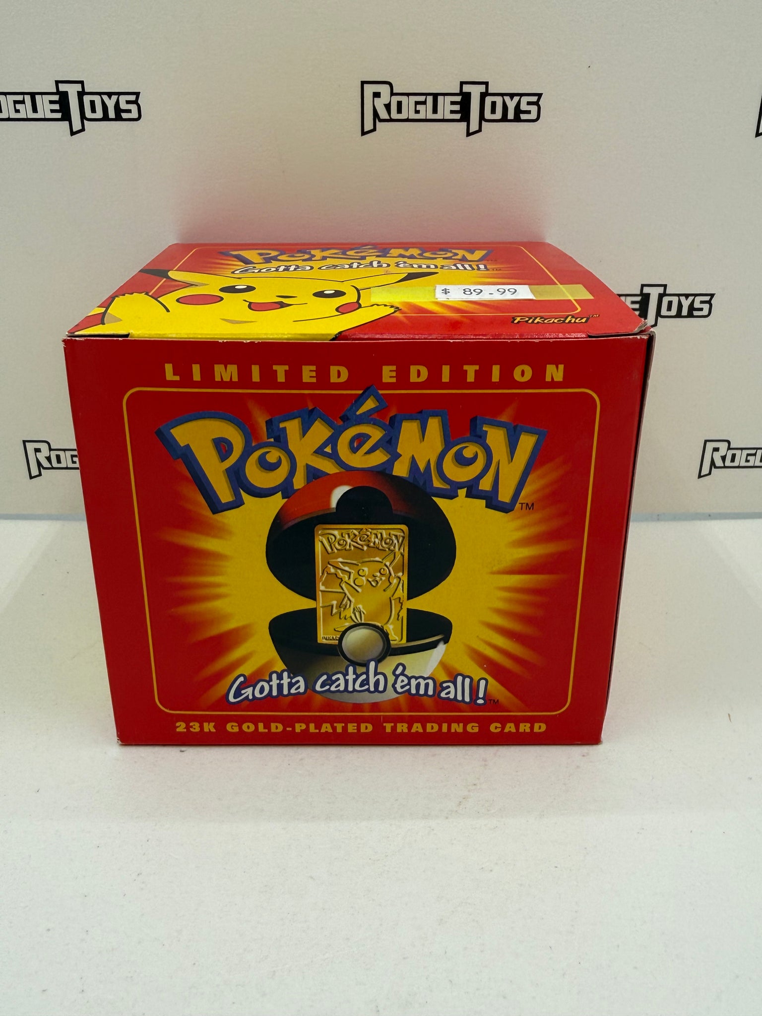 Nintendo Pokémon 23k Gold-Plated Trading Card #25 Pikachu| Rogue Toys