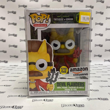 Funko POP! Television The Simpsons Treehouse of Horror Devil Flanders (Glows in the Dark (Amazon Exclusive)