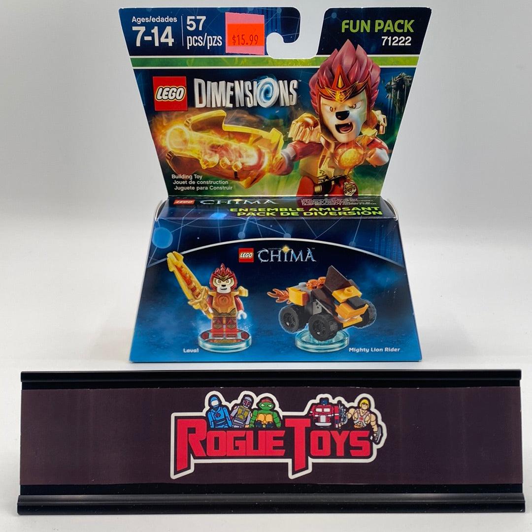 Lego Dimensions Fun Pack 71222 Legends of Chima Laval & Mighty Lion Rider - Rogue Toys