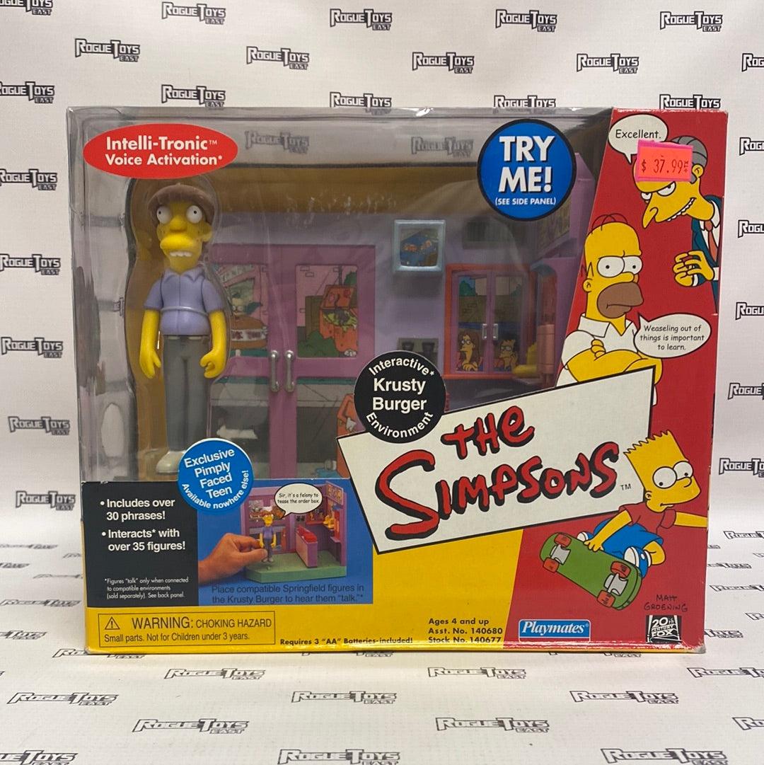 Playmates The Simpsons Interactive Environment Krusty Burger Pimply Faced Teen - Rogue Toys