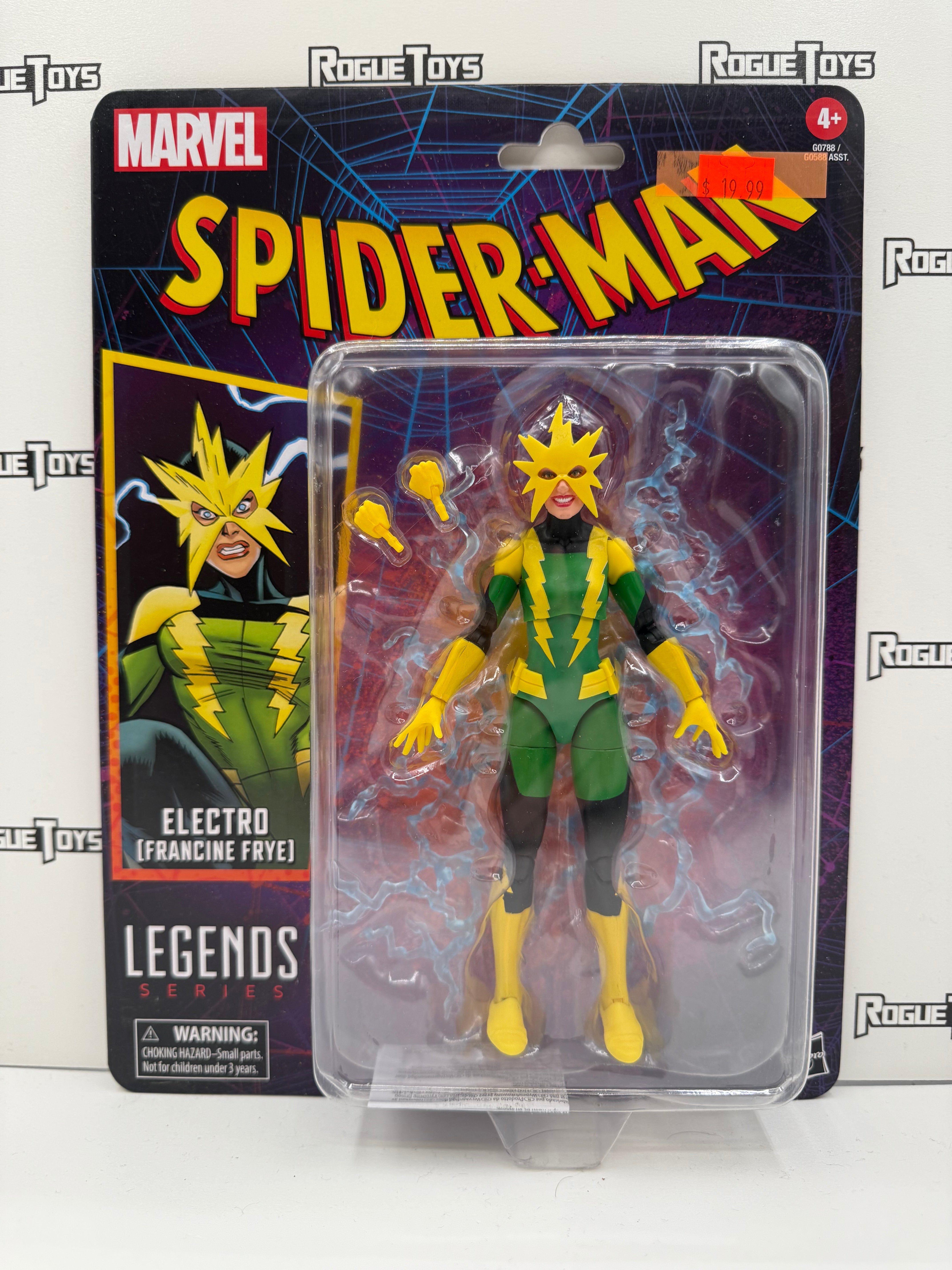 Hasbro Marvel Legends Spider-Man Electro (Francine Frye)| Rogue Toys