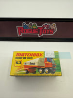 Lesney Matchbox Superfast Freeway Gas Tanker No. 63
