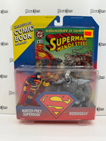 Kenner DC Superman Hunter-Prey Superman & Doomsday w/ Comic Book