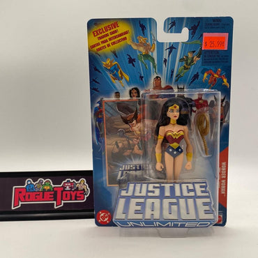 Mattel DC Justice League Unlimited Wonder Woman w/ Exclusive Trading Card