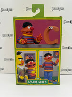 NECA Reel Toys Sesame Street Volume 1 Ernie Ultimate Action Figure Featuring The Letter C