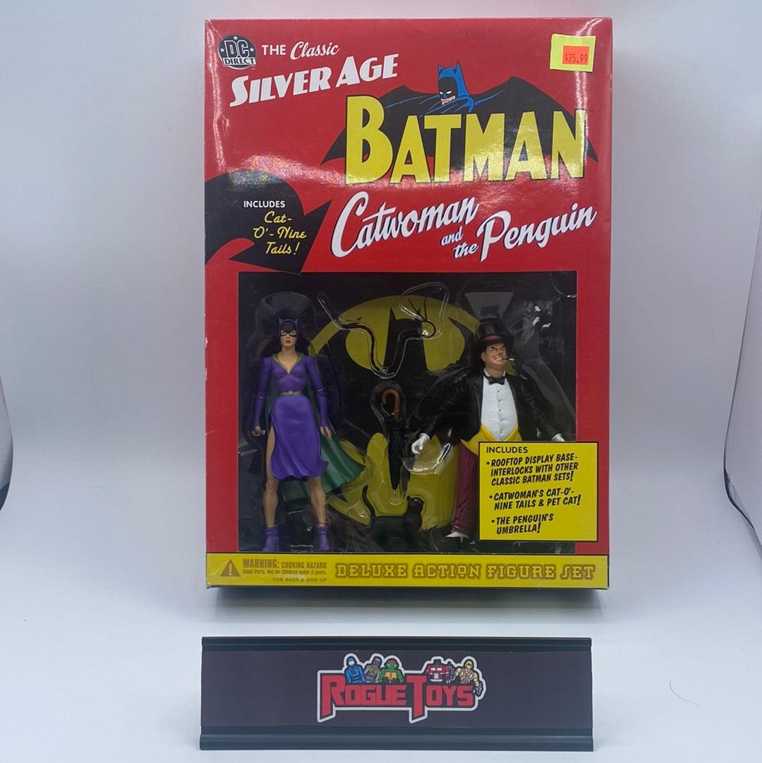 DC Direct The Classic Silver Age Batman Catwoman and the Penguin Deluxe Action Figure Set