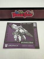 Hasbro Transformers Studio Series Bumblebee Movie Dropkick