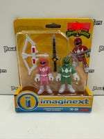 Fisher Price Imaginext Mighty Morphin Power Rangers Green Ranger & Pink Ranger