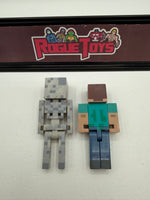 Minecraft Overworld Steve & Spider Jockey Bundle