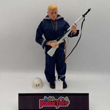 Hasbro 1960s Vintage Blond Painted Hair GI-Joe in Action Sailor Shore Patrol Outfit (No Tag) - Rogue Toys