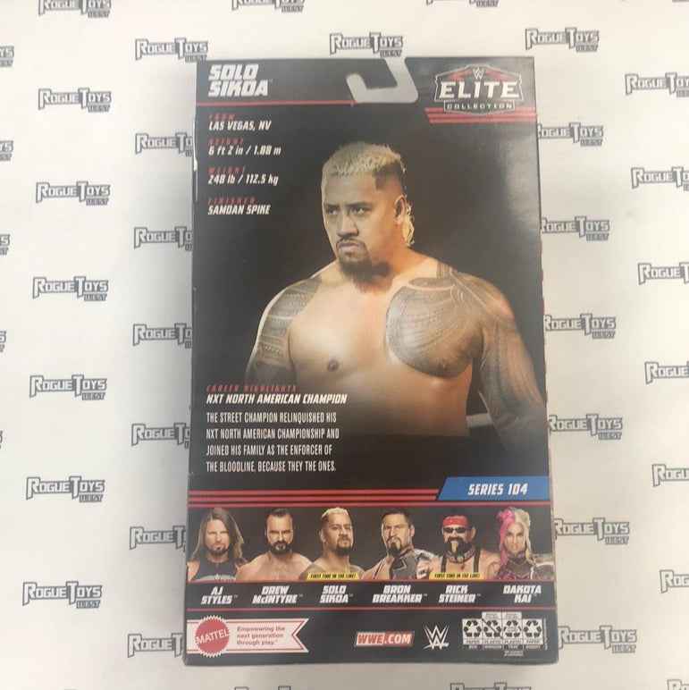 Mattel WWE Elite Collection Series 104 Solo Sikoa