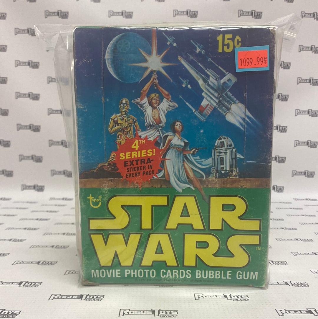 Tops 1977 Star Wars Movie Photo Cards Series 4 Original Display Box with 24 Unopened Wax Packs - Rogue Toys